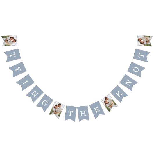 Bannière À Fanions Dîner de répétition Dîner Dusty Blue Bunting drape (Tout)