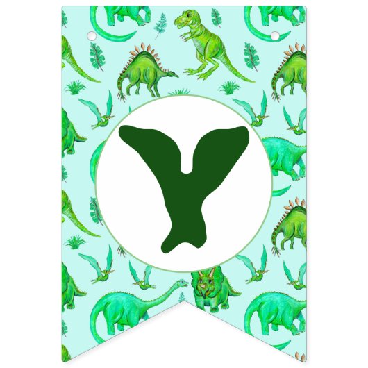 Bannière À Fanions Dinosaur (Deuxième drapeau)