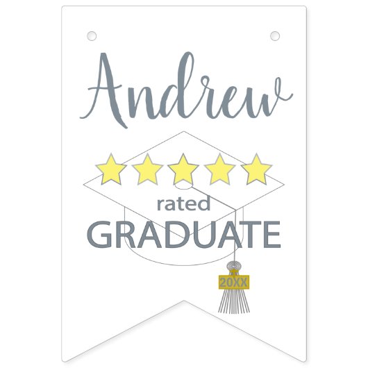 Bannière À Fanions Diplômé 5 étoiles (Premier drapeau)