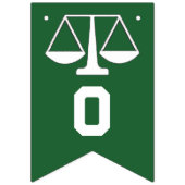 Bannière À Fanions Diplôme de droit unique (Deuxième drapeau)