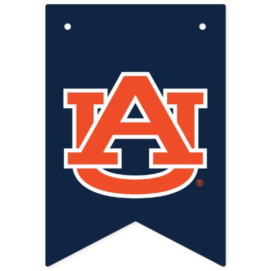 Bannière À Fanions Diplôme de l'Université d'Auburn - Auburn Tigers (Premier drapeau)
