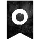 Bannière À Fanions Diplôme en cuir noir 2025 (Troisième drapeau)