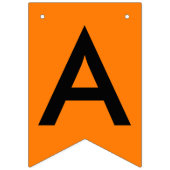 Bannière À Fanions Diplôme Orange Black Nom de l'école (Deuxième drapeau)