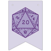 Bannière À Fanions DnD Joyeux Anniversaire D20 Donjons & Dragons (Premier drapeau)