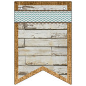 Bannière À Fanions do-it-yourself Banner Grange Bois et Burlap Arrièr (Troisième drapeau)