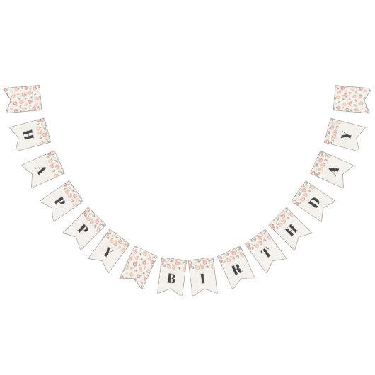 Bannière À Fanions douce comme pêche heureux fête d'anniversaire bann (Tout)