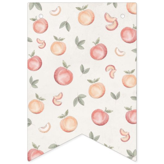 Bannière À Fanions douce comme pêche heureux fête d'anniversaire bann (Premier drapeau)