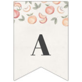 Bannière À Fanions douce comme pêche heureux fête d'anniversaire bann (Troisième drapeau)