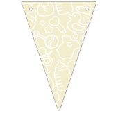 Bannière À Fanions Douces arroses Jaune (Deuxième drapeau)