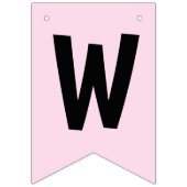 Bannière À Fanions Douche jumelle bébé filles (Deuxième drapeau)