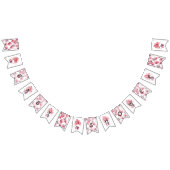 BANNIÈRE À FANIONS DOUCHE SIMPLE MODERNE BÉBÉ FILLE BALLON EN COULEUR (Tout)