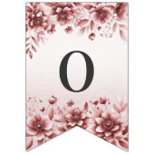 Bannière À Fanions Douteux Rose Floral Bunal (Deuxième drapeau)