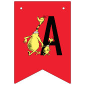 Bannière À Fanions Dr. Seuss - Caractères | ANNIVERSAIRE DE ENFANT (Deuxième drapeau)