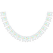 Bannière À Fanions Dream Big Little One Blue Baby Boy 1er anniversair (Tout)