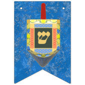 Bannière À Fanions Dreidels pour Hanoukka (Deuxième drapeau)