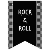 Bannière À Fanions Drum Né à Rock & Roll Drummer Rocker Musicien (Deuxième drapeau)