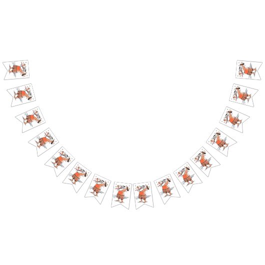 Bannière À Fanions Drunk Santa swallowtail bunting banner (Tout)