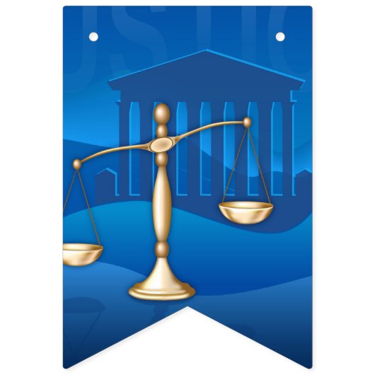 Bannière À Fanions Échelles de justice (Troisième drapeau)