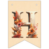 Bannière À Fanions Éffrayant Cute Premier Anniversaire Halloween Bunn (Deuxième drapeau)