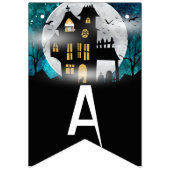 Bannière À Fanions Éffrayant Haunted House Halloween Parti (Troisième drapeau)