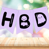 Bannière À Fanions Éffrayant Un Fantôme Halloween Anniversaire