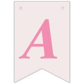 Bannière À Fanions Élégant Ballons d'anniversaire rose-rose-beige (Troisième drapeau)