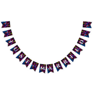 Bannière À Fanions Elegant Classic Modern Floral Pattern #902 Wedding