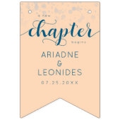 Bannière À Fanions Élégant Mariage Bleu Océanique Pêche Un Nouveau Ch (Deuxième drapeau)