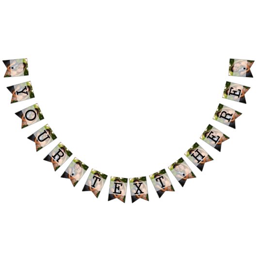 Bannière À Fanions Élégant Mariage photo de superposition de Sheer (Tout)