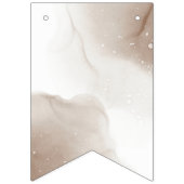 Bannière À Fanions Élégant moderne, juste marié marié de nouveaux mar (Deuxième drapeau)