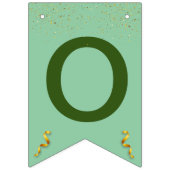 Bannière À Fanions Élégant Moderne Senior Noir Doré (Deuxième drapeau)