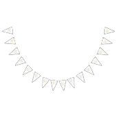 Bannière À Fanions Élégant Monogramme Mariage Or (Tout)