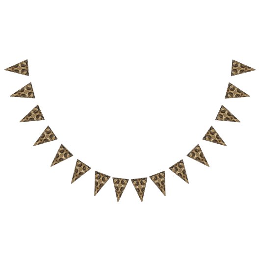 Bannière À Fanions Élégant Motif d'or décoratif festif (Tout)