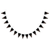 Bannière À Fanions Élégant Rose or Mariage noir (Tout)