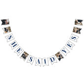 Bannière À Fanions Élégante Baby Shower Bleue (Tout)