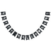 Bannière À Fanions Élégante Halloween noire (Tout)