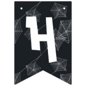 Bannière À Fanions Élégante Halloween noire (Premier drapeau)