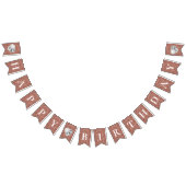 Bannière À Fanions Elégante parties scintillant d'or Anniversaire (Tout)