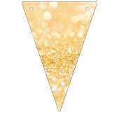 Bannière À Fanions Élégante Parties scintillant en or Sparkle (Deuxième drapeau)