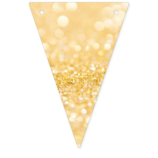 Bannière À Fanions Élégante Parties scintillant en or Sparkle (Deuxième drapeau)