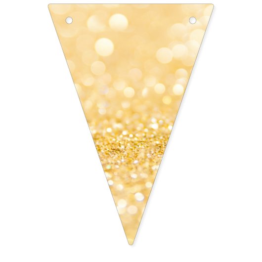 Bannière À Fanions Élégante Parties scintillant en or Sparkle (Premier drapeau)