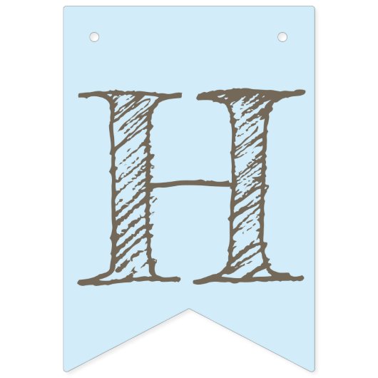 Bannière À Fanions Eléphant mignon avec un Bow.Joyeux anniversaire (Deuxième drapeau)