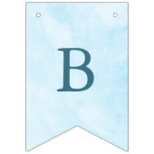 Bannière À Fanions Elle est sur le nuage 9 Dreamy Sky Fête des mariée (Deuxième drapeau)