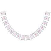 Bannière À Fanions Elle est sur nuage 9 Pastel Dreamy Fête des mariée (Tout)