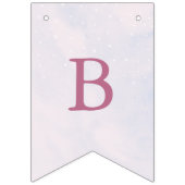 Bannière À Fanions Elle est sur nuage 9 Pastel Dreamy Fête des mariée (Deuxième drapeau)