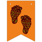 Bannière À Fanions Empreintes bébé (Troisième drapeau)