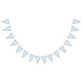 Bannière À Fanions En vichy classique Bleu bébé (Tout)