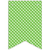 Bannière À Fanions En vichy verte (Troisième drapeau)