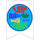 Bannière À Fanions Enfants du monde tenant la main (Premier drapeau)