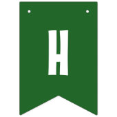 Bannière À Fanions Enfant's Joyeux Anniversaire Ours Personnalisé (Deuxième drapeau)